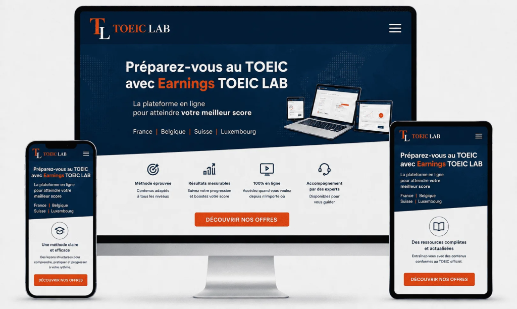 Plateforme d'entrainement au TOEIC